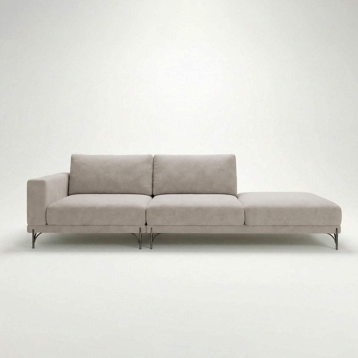 Sofá Cobble Single con Pouf