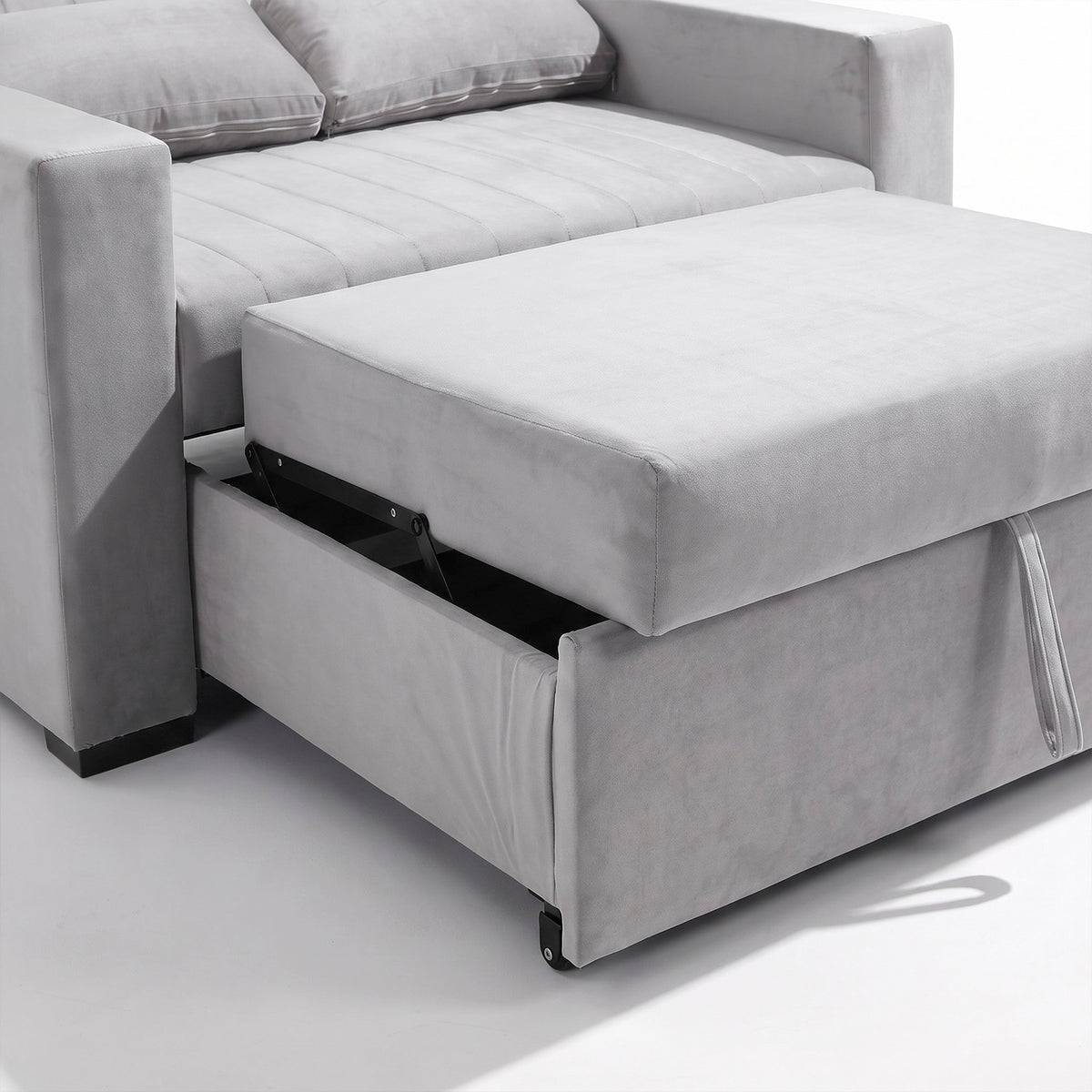 Sofá Cama Málaga 1.30 Metros / Gray 2341 Stock