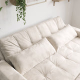 Sofá Cama 2 cuerpos Londres Tela Beige - 1.70m