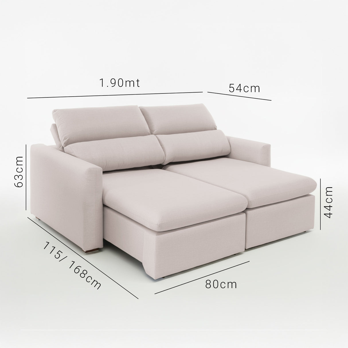 Sofá Dublin 1.90MT 2015 Stock