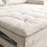 Sofá Cama 2 cuerpos Londres Tela Beige - 1.70m