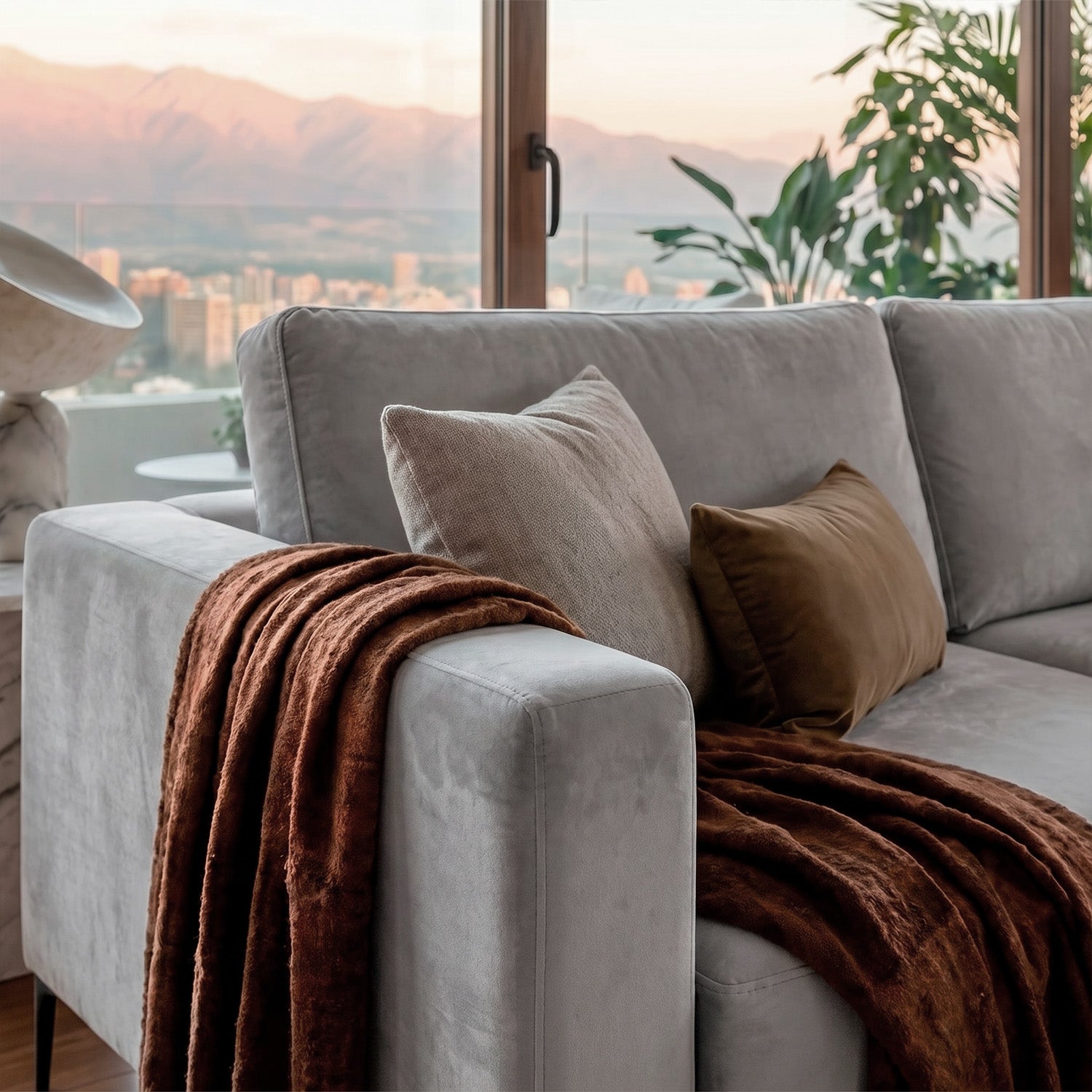 Sofá Cobble Single con Pouf