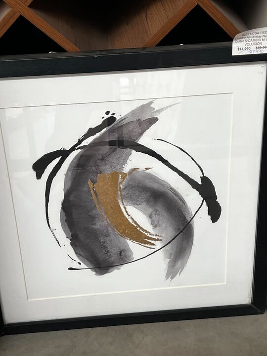 Cuadro Acuarelas Negras Outlet S/CAMBIO NI DEVOLUCIÓN