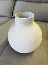 Florero de Cermica Blanco Redondo Outlet S/CAMBIO NI DEVOLUCIÓN