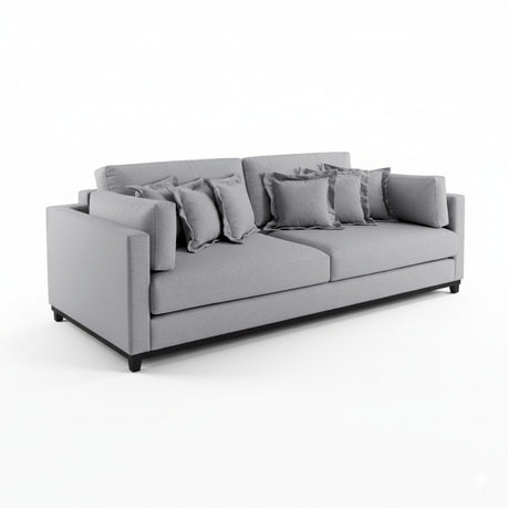 Sofá de 2 cuerpos de tela lino