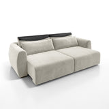 Sofá 2 Cuerpos Moenia Tela Beige - 2.22m a Confección