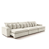Sofá 3 Cuerpos Moon Tela Beige - 3.40m