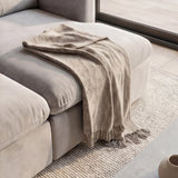 Sofá 3 Cuerpos Dublin Tela Beige - 3.00m