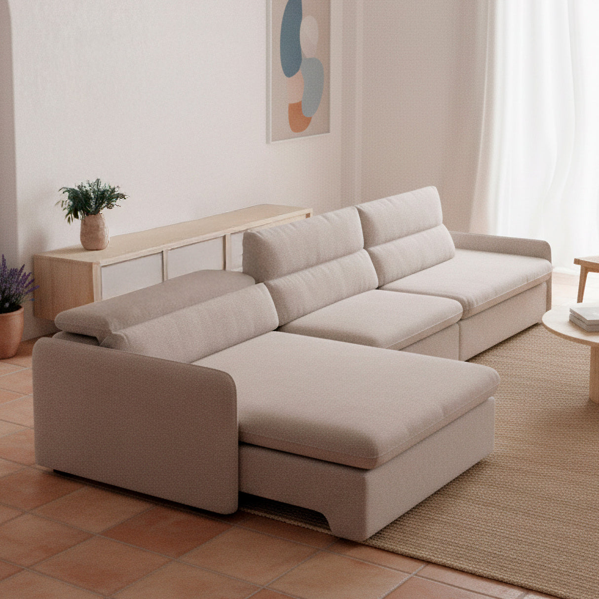 Sofá extensible y reclinable Audax