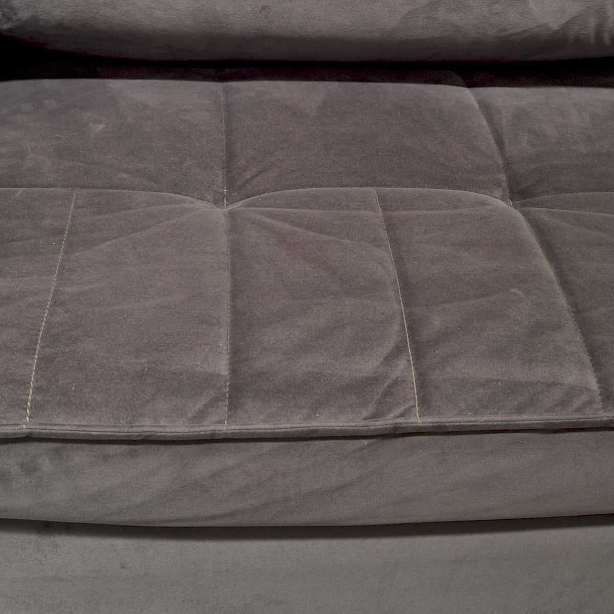 Sofá 2 cuerpos Extensible y Reclinable Toquio Stock Tela gris oscuro - 1.64MT