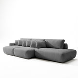 Sofá extensible Solana con pouf