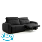 Sofá de Cuero Trivor Reclinable y Extensible