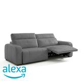 Sofá de Cuero Trivor Reclinable y Extensible