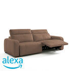 Sofá de Cuero Trivor Reclinable y Extensible