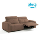 Sofá de Cuero Trivor Reclinable y Extensible
