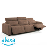 Sofá de Cuero Trivor Reclinable y Extensible