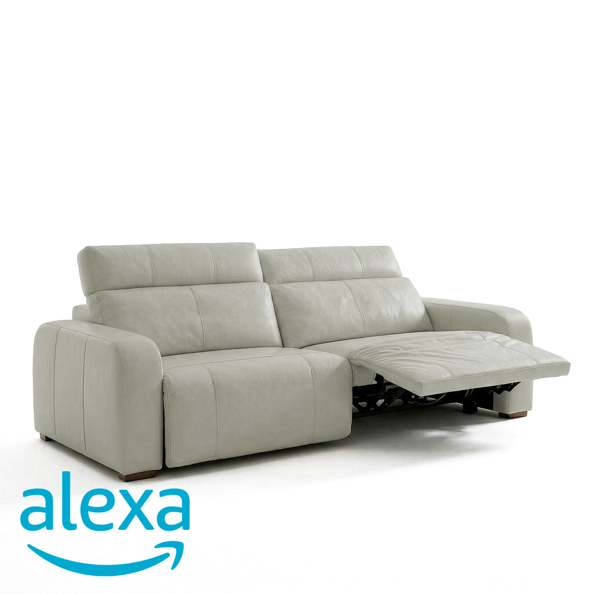 Sofá de Cuero Trivor Reclinable y Extensible