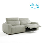 Sofá de Cuero Trivor Reclinable y Extensible