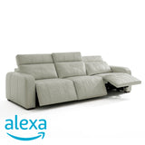 Sofá de Cuero Trivor Reclinable y Extensible