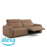 Sofá de Cuero Trivor Reclinable y Extensible