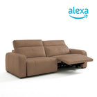 Sofá de Cuero Trivor Reclinable y Extensible