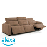 Sofá de Cuero Trivor Reclinable y Extensible