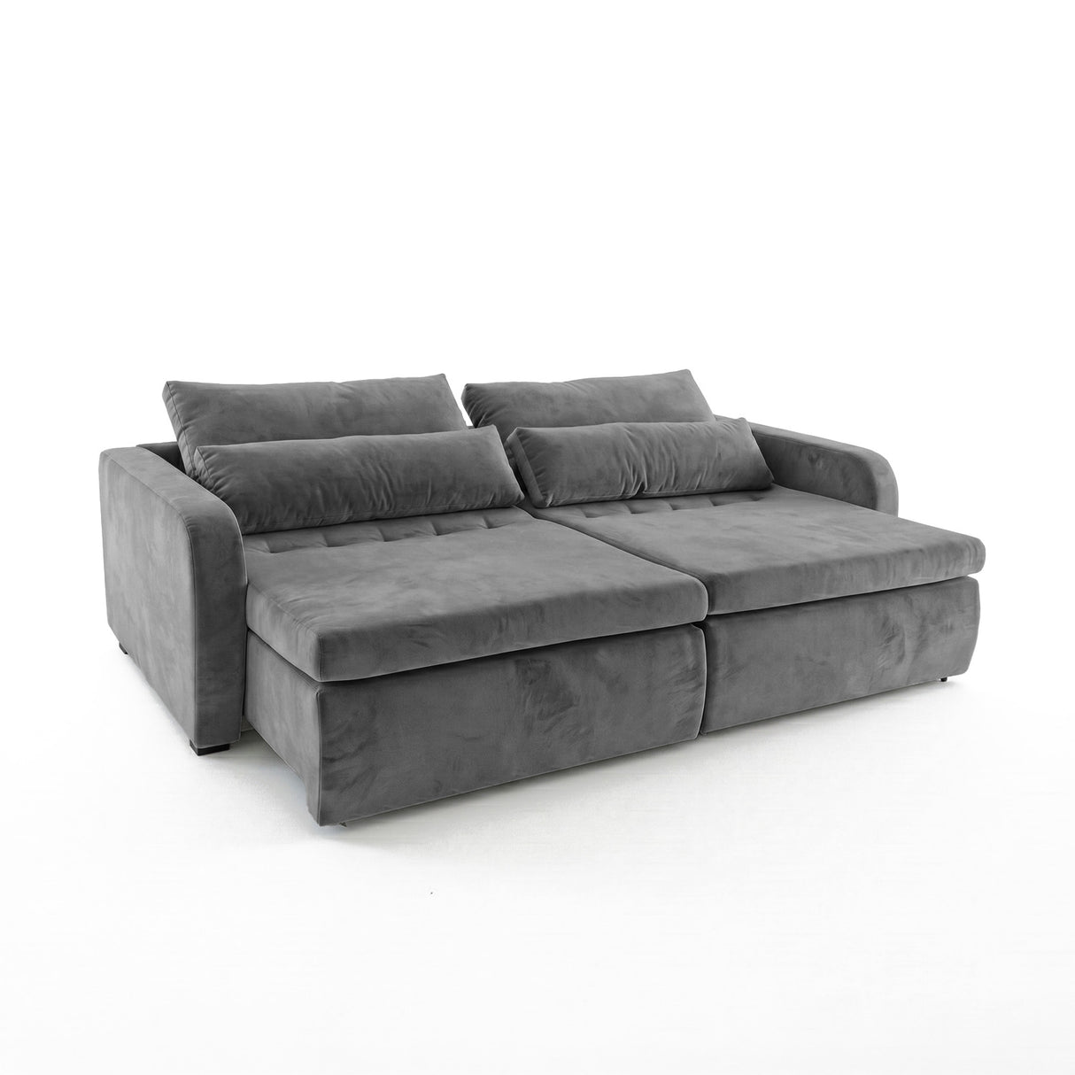 Sofá 2 cuerpos Zurich Tela Gris oscuro - 2.28m a Confección