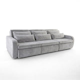 Sofá 3 cuerpos Zurich Tela Gris claro- 2.98m
