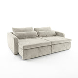 Sofá 2 cuerpos Zurich Tela Beige - 2.08m