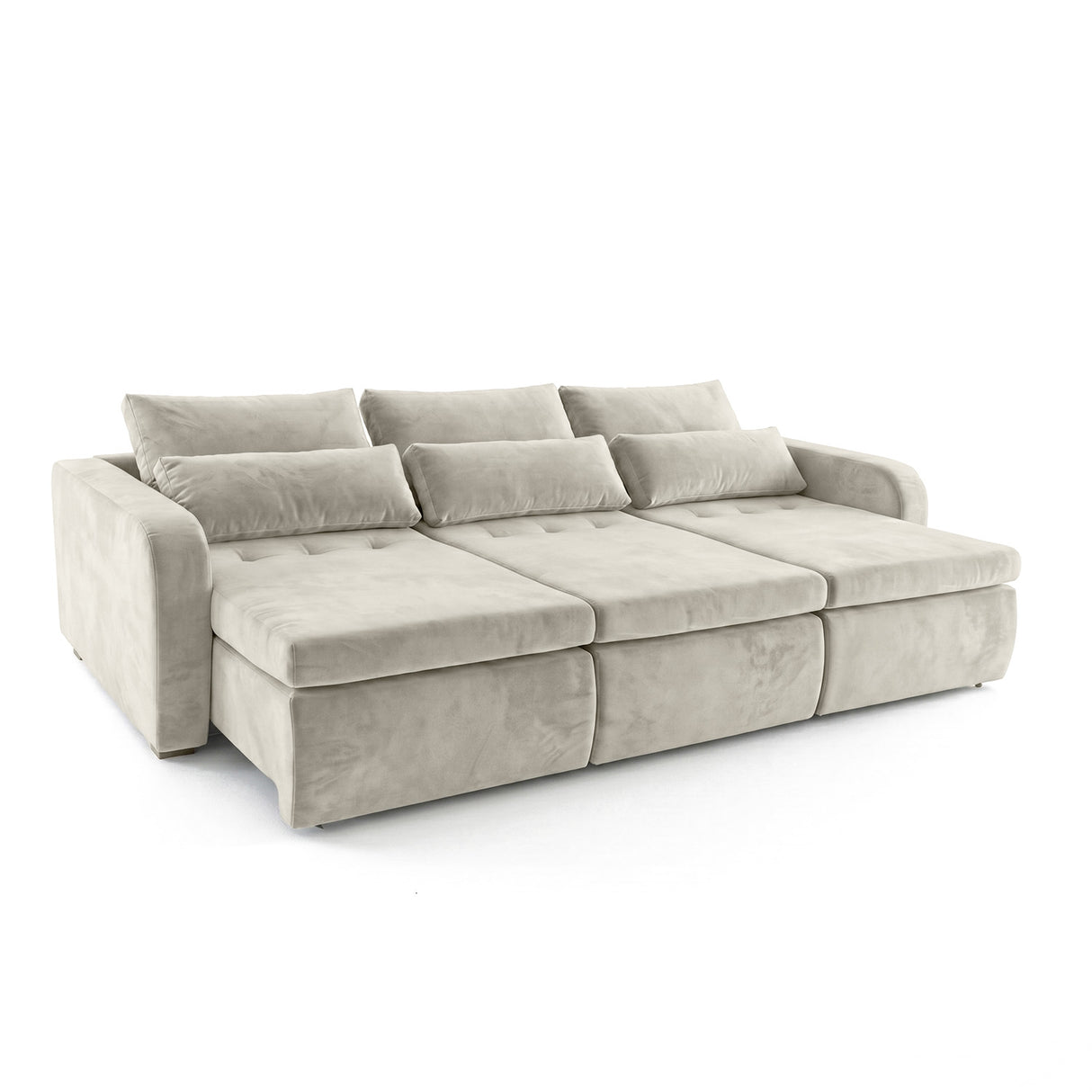 Sofá 2 cuerpos Zurich Tela Beige - 2.98m