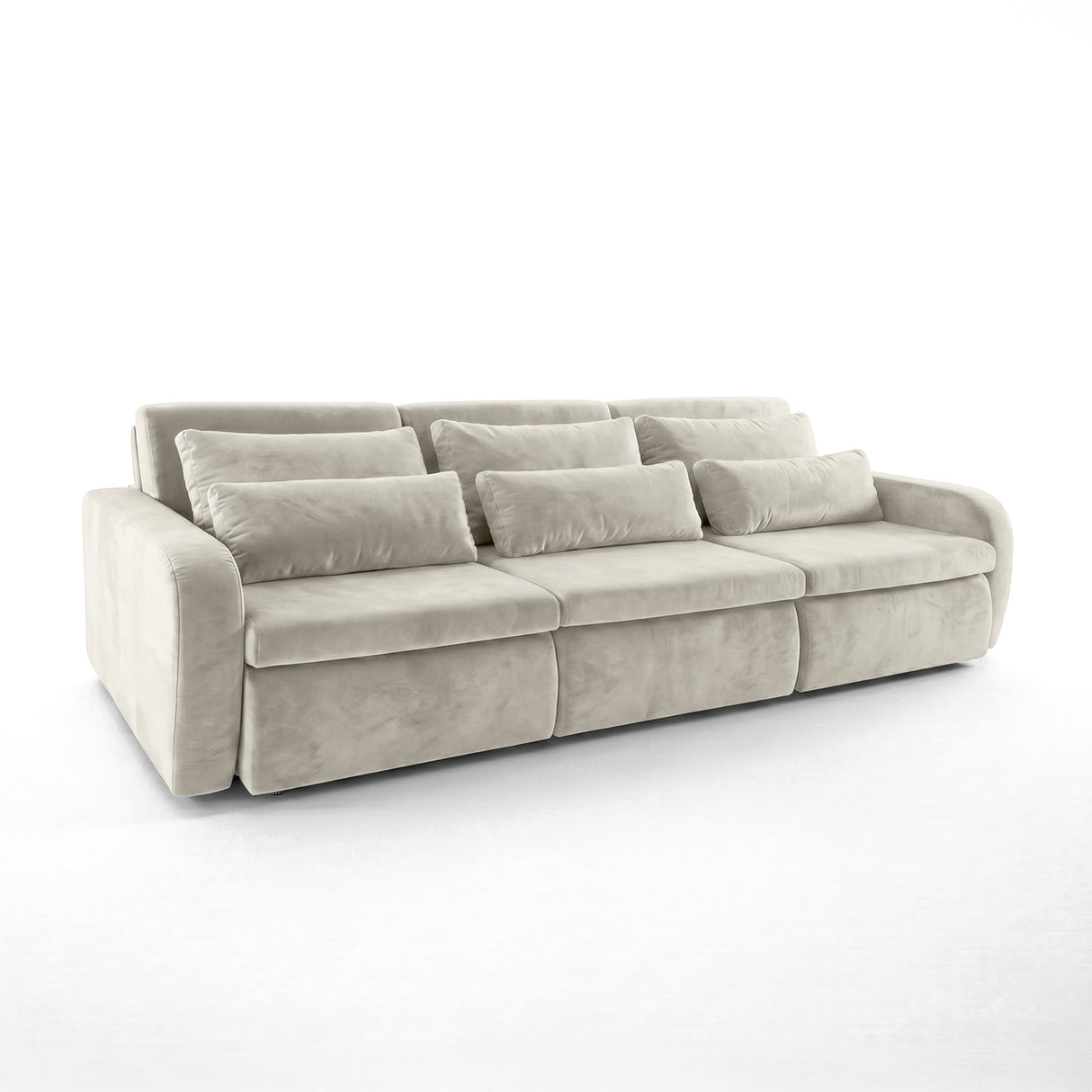 Sofá 2 cuerpos Zurich Tela Beige - 2.98m